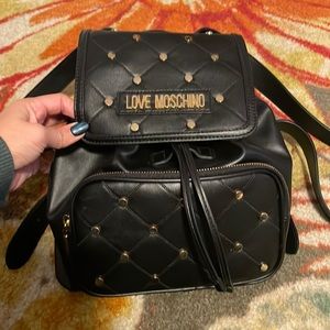 Love Moschino Black mini backpack